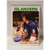 Image 1 : 1975-76 O-PEE-CHEE CLARK GILLIES (HOF) ROOKIE CARD