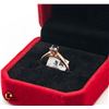 Image 2 : #507-10 KARAT ROSE GOLD RING WITH BLACK DIAMOND