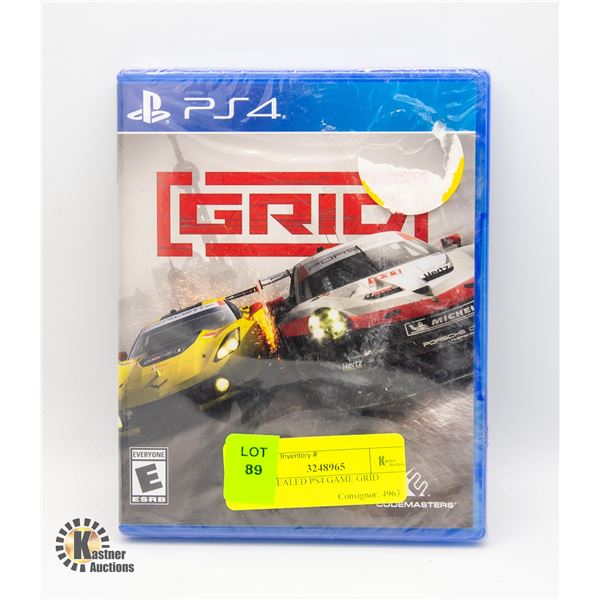 NEW SEALED PS4 GAME GRID