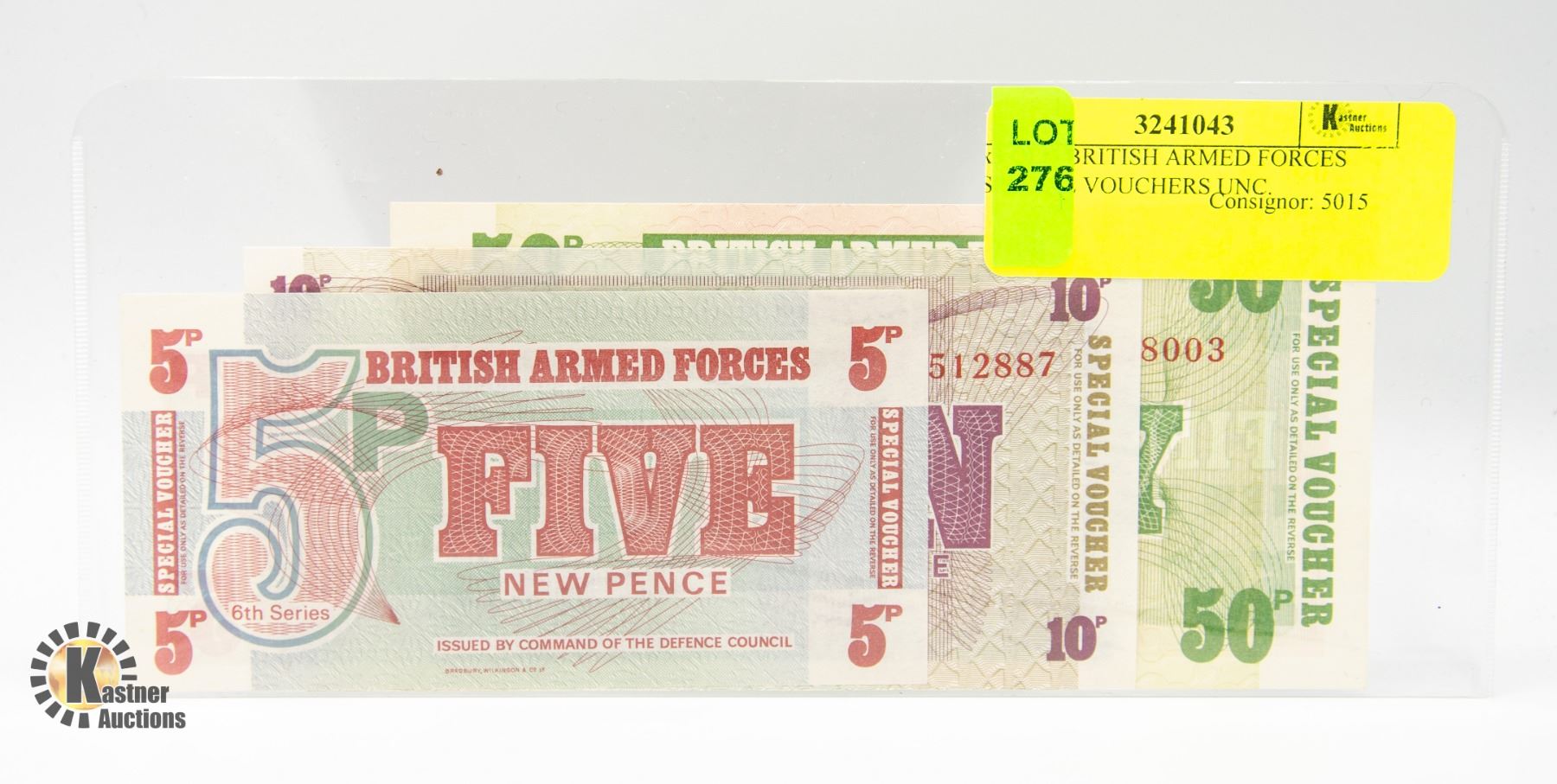 thumbnail image 2 of British Military Armed Forces Special Vouchers - Set Of Seven Uncirculated Notes - Elizabeth II Era 2 of 2