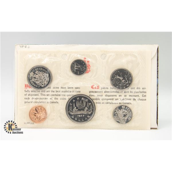1977 CANADA BRILLIANT UNCIRCULATED COIN SET,