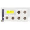 Image 1 : 1909-1919 x6 LARGE CANADA 1 CENT COIN COLLECTION