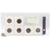 Image 2 : 1909-1919 x6 LARGE CANADA 1 CENT COIN COLLECTION