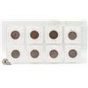 Image 2 : 1909-1920 x8 LARGE CANADA 1 CENT COIN COLLECTION