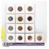 Image 1 : 1859-1920 x13 LARGE CANADA 1 CENT COIN COLLECTION