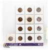 Image 2 : 1859-1920 x13 LARGE CANADA 1 CENT COIN COLLECTION
