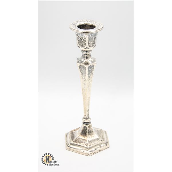 ANTIQUE .925 SILVER WEIGHTED CANDLE STICK HOLDERS