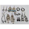 Image 1 : ESTATE LOT OF SILVER EARRINGS- SOME STAMPED (10)