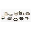 Image 1 : ESTATE LOT OF RINGS- SOME STAMPED (10)