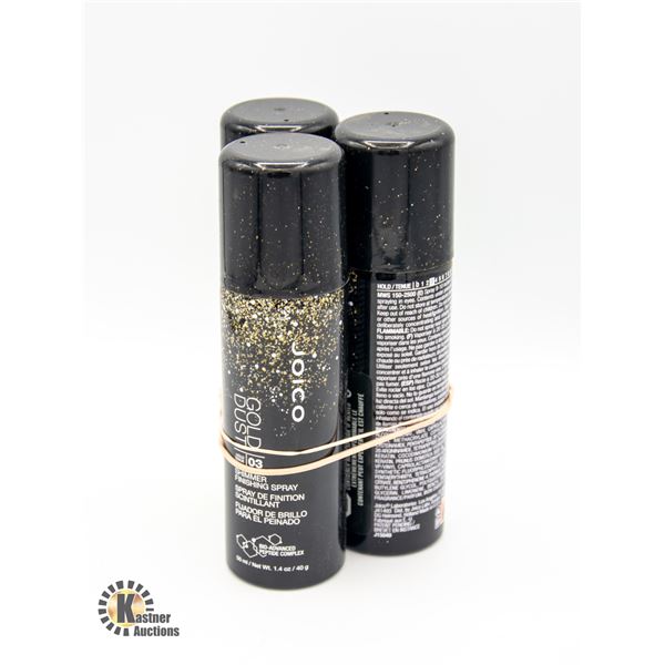 3 NEW JOICO GOLD DUST 03 SHIMMER FINISHING SPRAYS