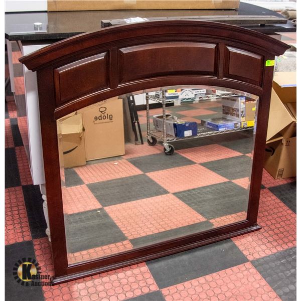 NEW DRESSER MOUNTABLE WOOD FRAMED MIRROR