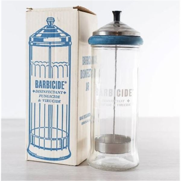 BRAND NEW BARBICIDE DISINFECTING JAR