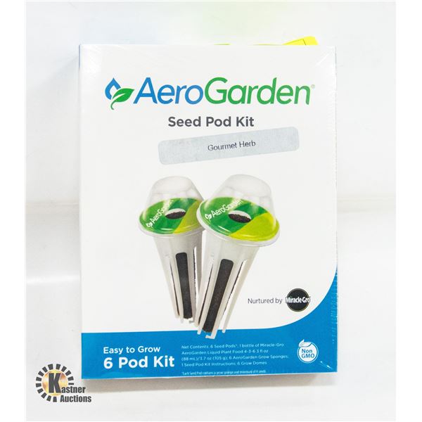 NEW AERO GARDEN GOURMET HERB 6 PACK SEED POD KIT