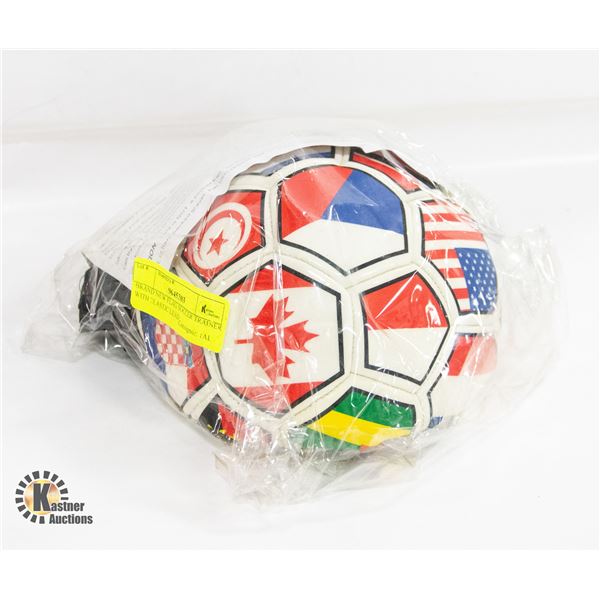 BRAND NEW FLAG SOCCER TRAINER WITH ELASTIC LEAD