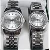 Image 1 : NEW REPLICA R0LEX COUPLES QUARTZ WATCH SET