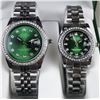Image 1 : NEW REPLICA R0LEX COUPLES QUARTZ WATCH SET