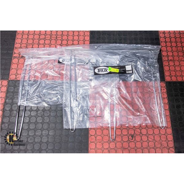 2 NEW TRUX ACCESORIES CHROME ANTI SAIL BRACKETS