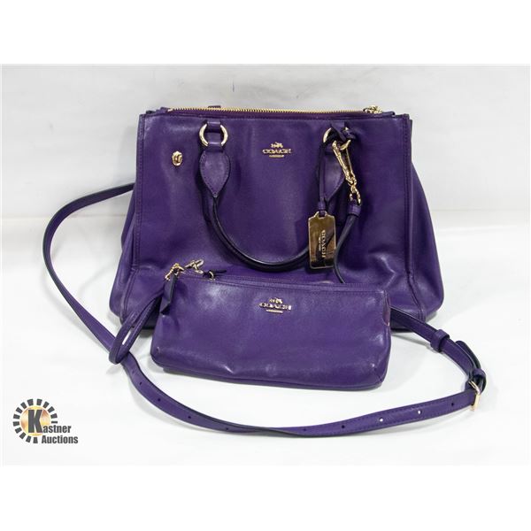 COACH PURSE & WALLET VIOLET