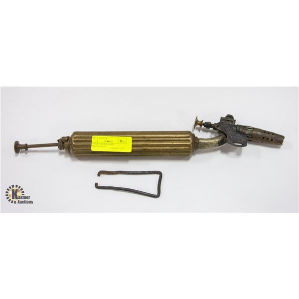 ANTIQUE BRASS BLOW TORCH-ESTATE