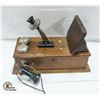 Image 1 : ANTIQUE FARM WOOD WALL PHONE APPROX 100