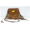 Image 1 : MONTANA WEST COWHIDE LEATHER TOOLED FRINGE