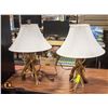 Image 1 : 2 ANTELOPE HORN LAMPS