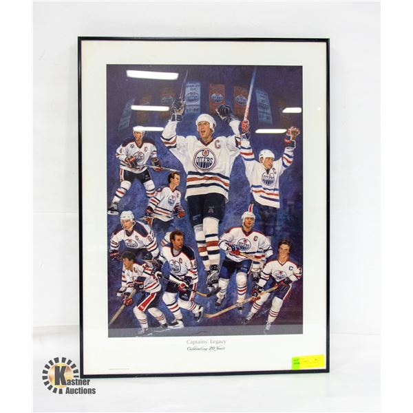 CAPTAIN LEGACY OILERS PRINT
