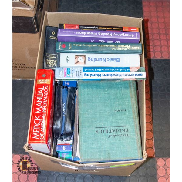 HUGE BUNDLE OF NURSING SCHOOL BOOKS - 2 LAYERED