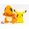 Image 1 : LARGE PIKACHU & CHARMANDER STUFFIES