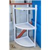 Image 1 : PLASTIC CORNER SHELF 3 TIER