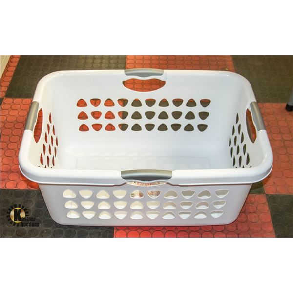 NEW STERILITE 71 LITRE ULTRA LAUNDRY BASKET WHITE