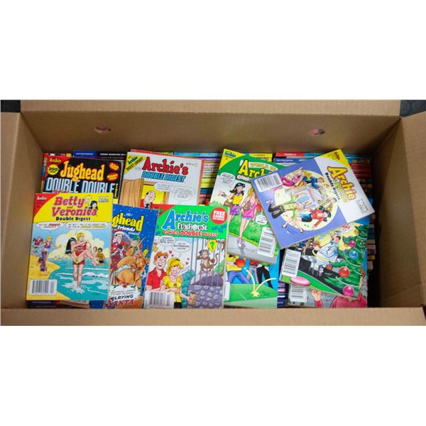 BOX W/APPROX 100 ARCHEI DIGEST COMIC BOOKS