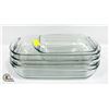 Image 1 : 5 PIECES OF GLASS COOKWARE