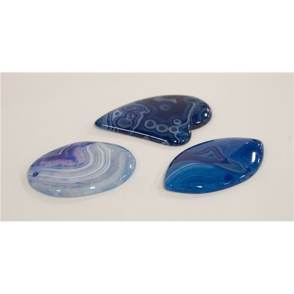 BUNDLE OF GENUINE GEMSTONE POLISHED PENDANTS