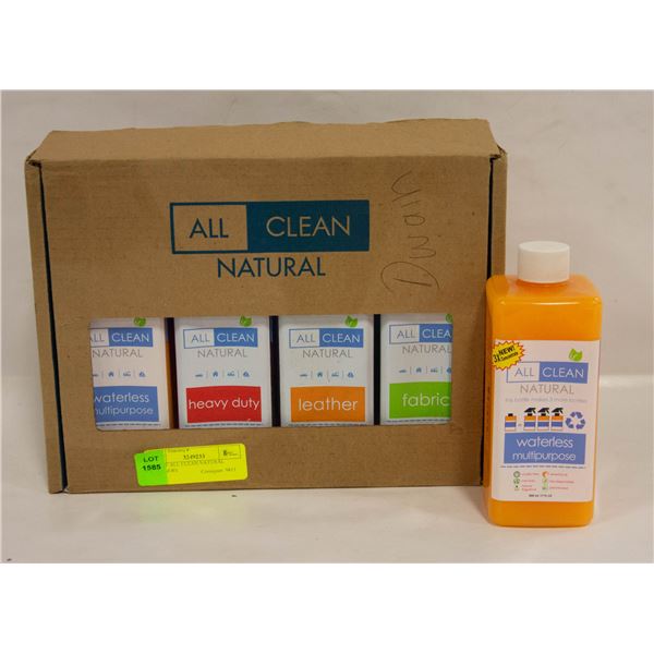LOT OF ALL CLEAN NATURAL CLEANERS