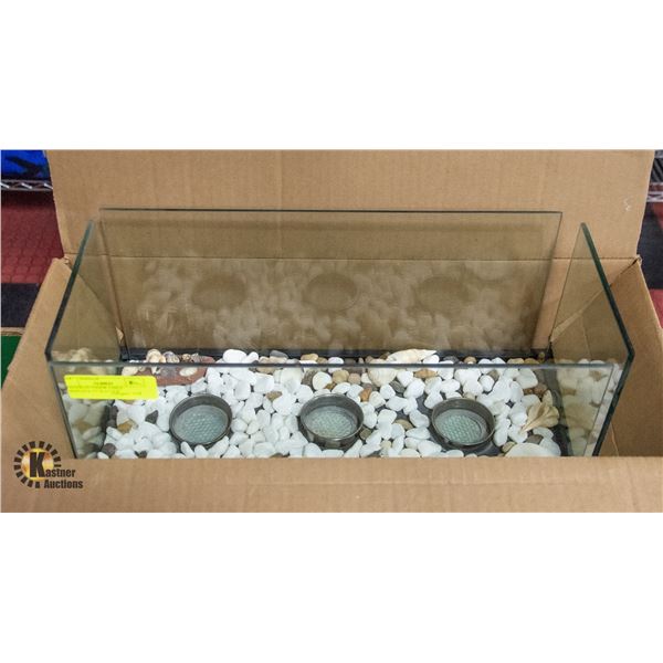 INDOOR OUTDOOR TABLE CANDLE HOLDER 17" X 11" X 8"