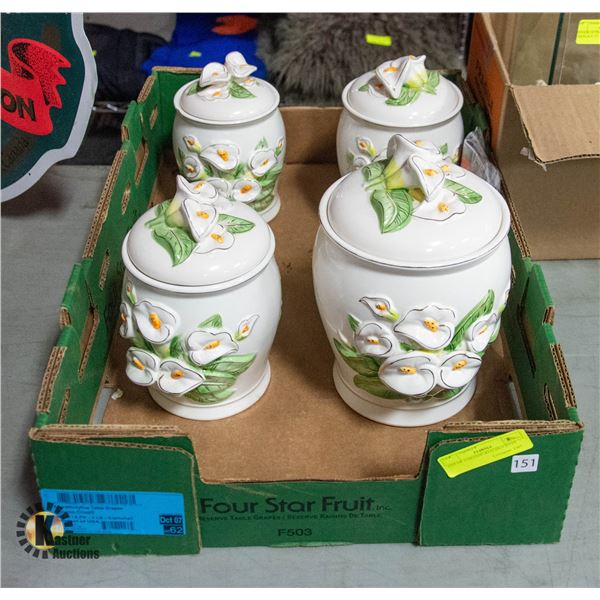 LOT OF CERAMIC KITCHEN POTS