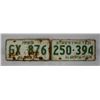 Image 1 : 1959 X-RESTRICTED & REG LICENSE PLATE PAIR
