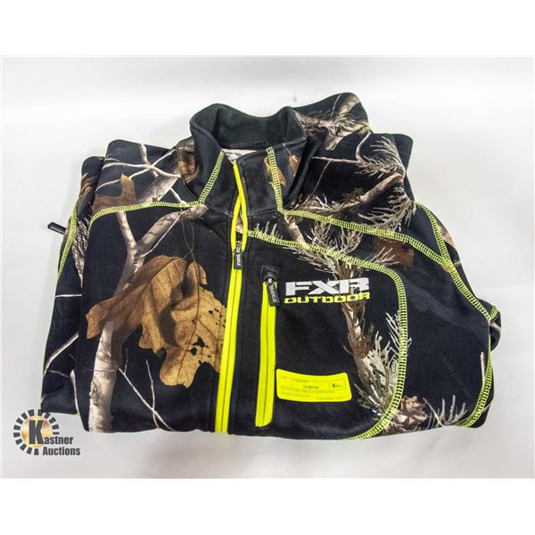 MENS FXR LARGE CAMO/LIME JACKET-ESTATE