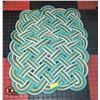Image 1 : HANDMADE HORSE LARIAT WOVEN PORCH RUG-ESTATE