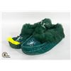 Image 1 : SIZE 8 FUR TRIM BEADED MOCASSINS LADIES-ESTATE