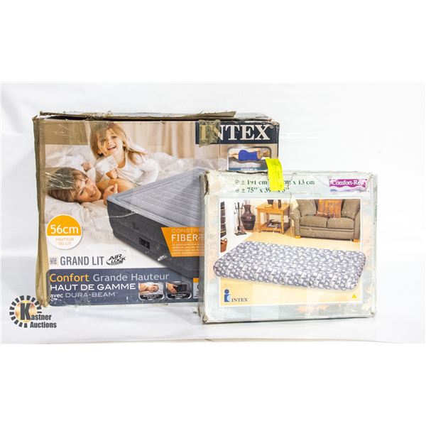 QUEEN SIZE BED IN BOX WITH AUTOMATIC FILL PUMP &