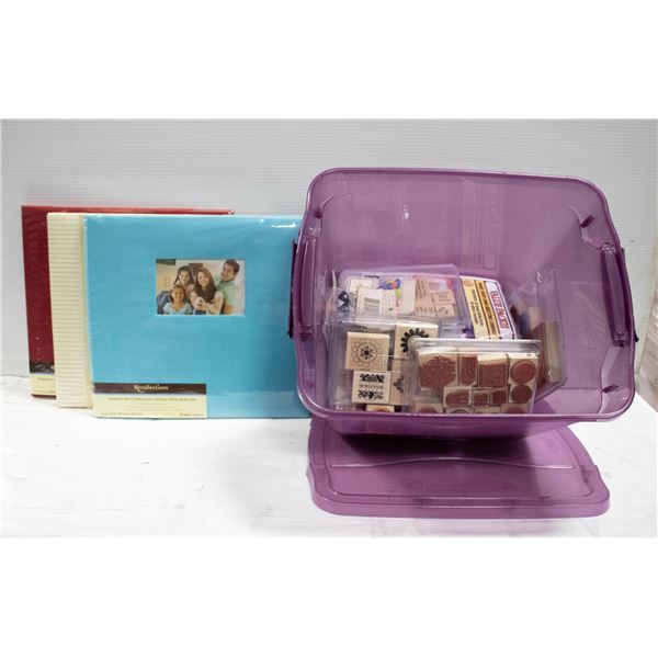 LOT OF STAMPING. SCRAPBOOK, & ART SUPPLIES