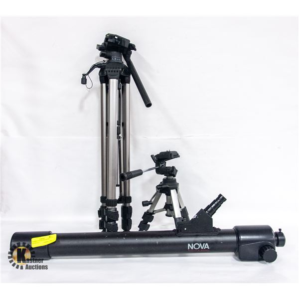 BUSHNELL TELESCOPE WITH 2 TRIPODS ALL