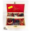 Image 1 : VINTAGE JEWELRY BOX FULL OF ESTATE JEWELRY-ESTATE