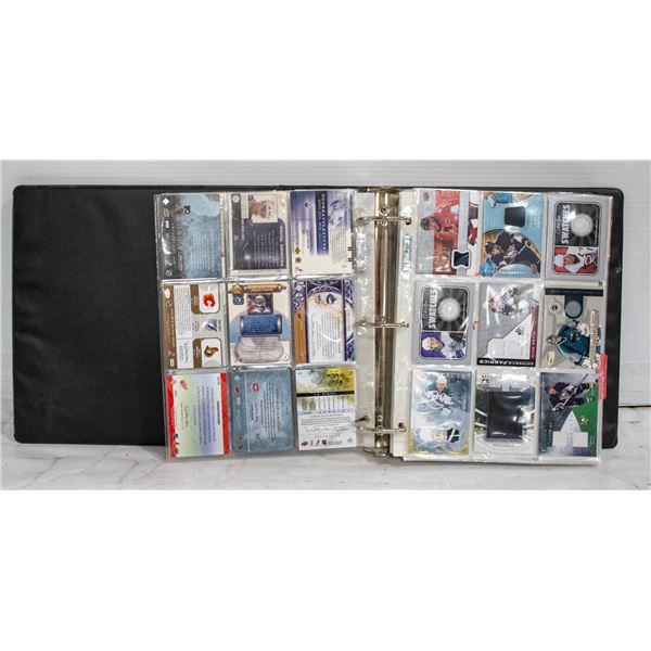 BINDER OF SIGNED HOCKEY CARDS