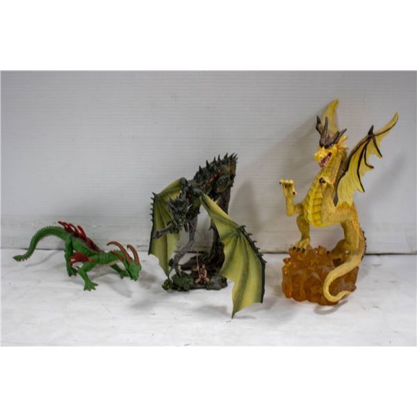 3 COLLECTABLE DRAGONS