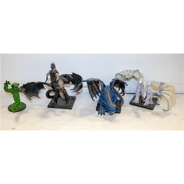 4 COLLECTIBLE DRAGONS