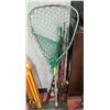 Image 1 : LOT OF FISHING RODS, REELS, & NETS