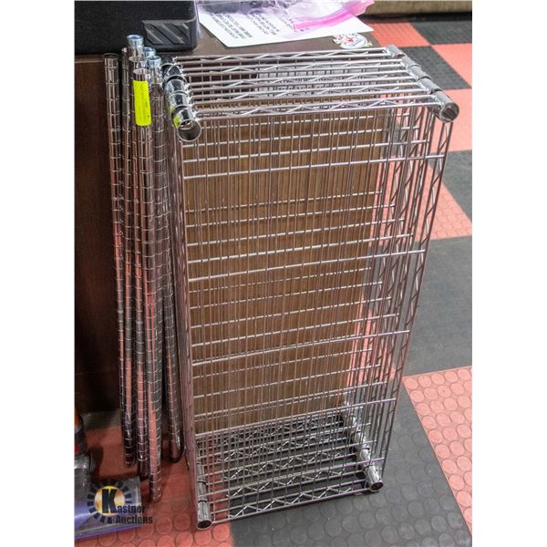 UNASSEMBLED LARGE METAL ADJUSTABLE SHELF